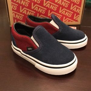 Vans Toddler Boy Suede Classic Slip On 5.0 Blue